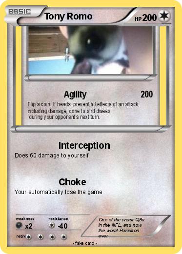 Pokemon Tony Romo