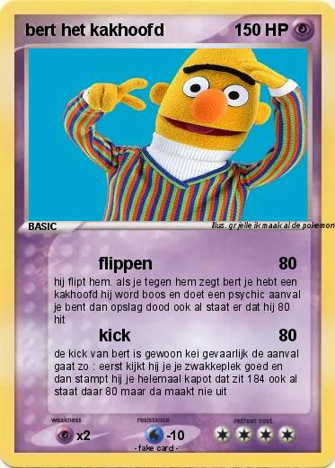 Pokemon bert het kakhoofd