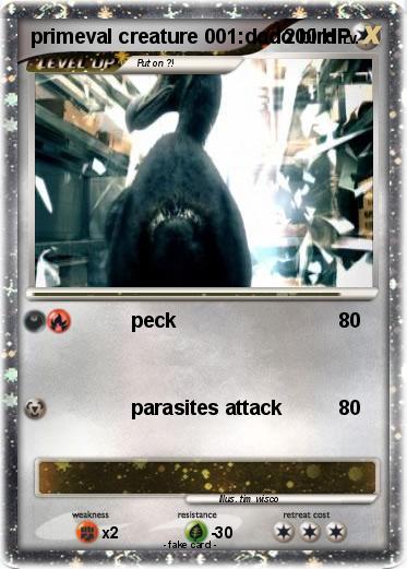Pokemon primeval creature 001:dodo bird Pokemon primeval creature 001:dodo bird