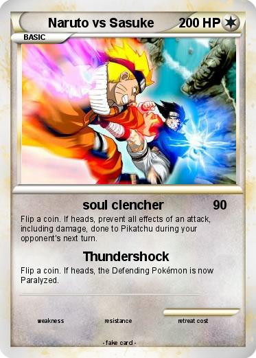 Pokemon Naruto vs Sasuke