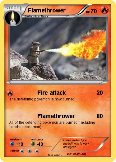 Pokemon Flamethrower