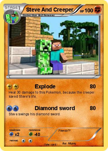 Pokemon Steve And Creeper