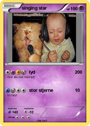 Pokemon singing star