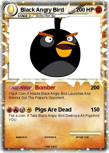 Pokemon Black Angry Bird