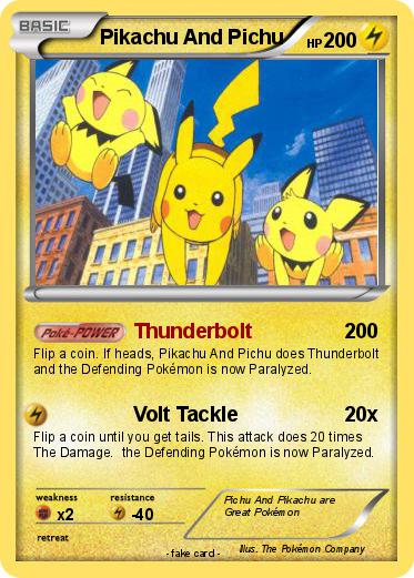 Pokemon Pikachu And Pichu
