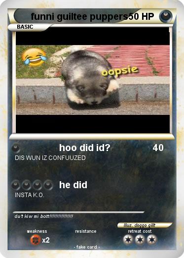 Pokemon funni guiltee puppers