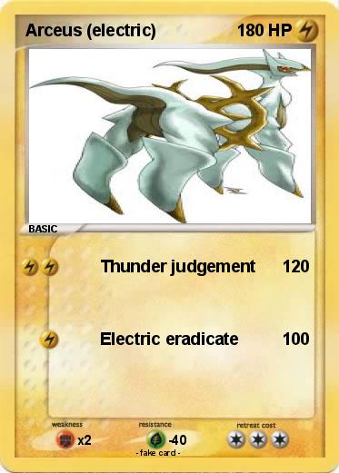 Pokemon Arceus (electric)