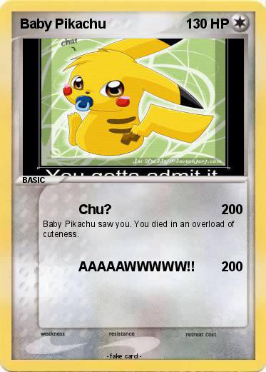 Pokemon Baby Pikachu