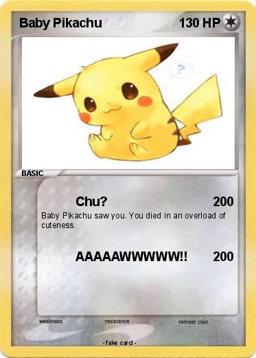 Pokemon Baby Pikachu