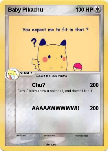 Pokemon Baby Pikachu