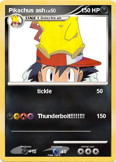 Pokemon Pikachus ash