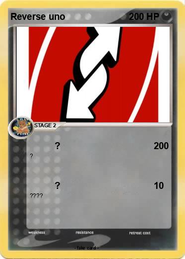 Pokemon Reverse uno