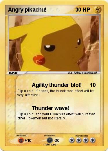 Pokemon Angry pikachu!