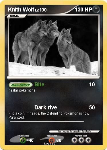 Pokemon Knith Wolf