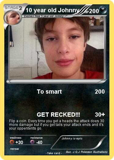 Pokemon 10 year old Johnny