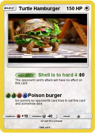 Pokemon Turtle Hamburger