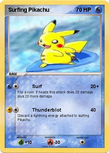Pokemon Surfing Pikachu