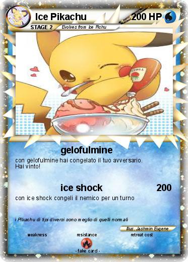 Pokemon Ice Pikachu