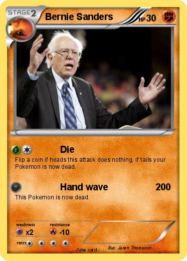 Pokemon Bernie Sanders