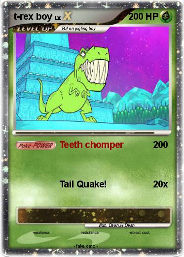 Pokemon t-rex boy