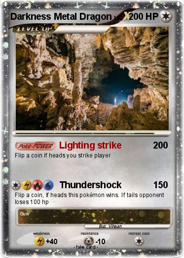 Pokemon Darkness Metal Dragon