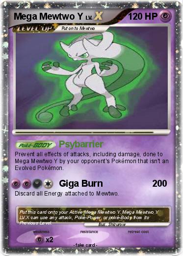 Pokemon Mega Mewtwo Y