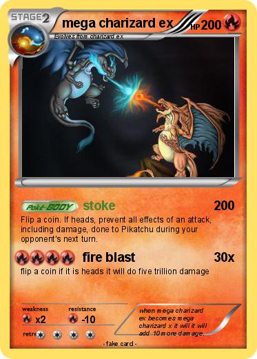 Pokemon mega charizard ex