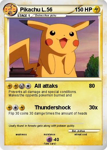 Pokemon Pikachu L.56