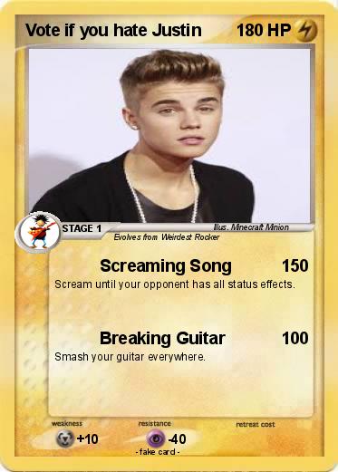 Pokemon Vote if you hate Justin