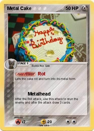 Pokemon Metal Cake