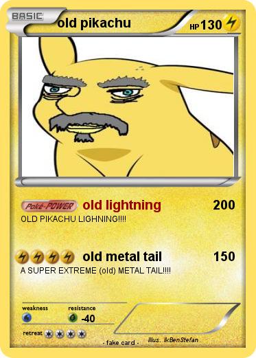 Pokemon old pikachu
