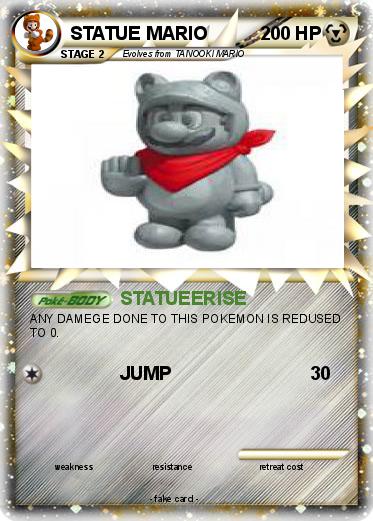 Pokemon STATUE MARIO