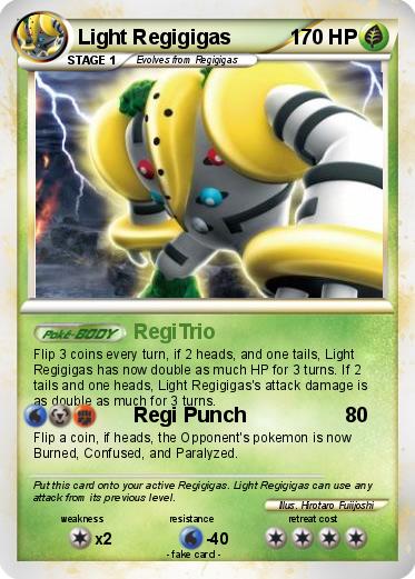 Pokemon Light Regigigas