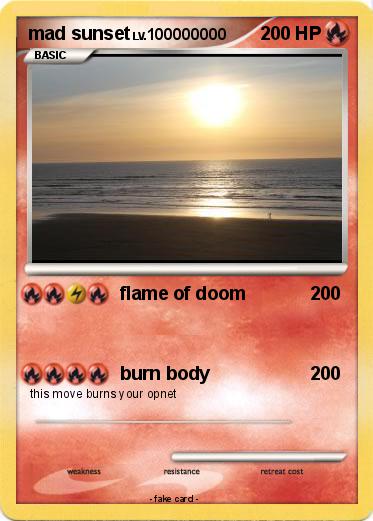 Pokemon mad sunset