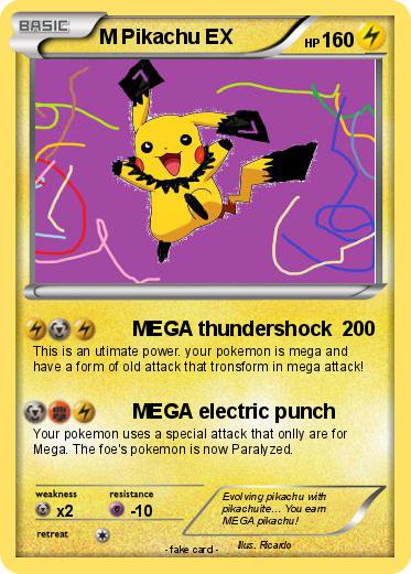 Pokemon M Pikachu EX