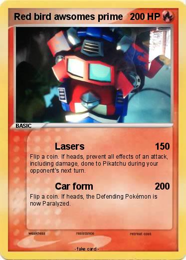 Pokemon Red bird awsomes prime