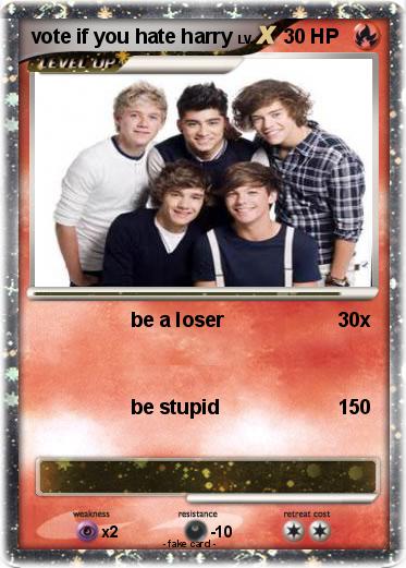 Pokemon vote if you hate harry