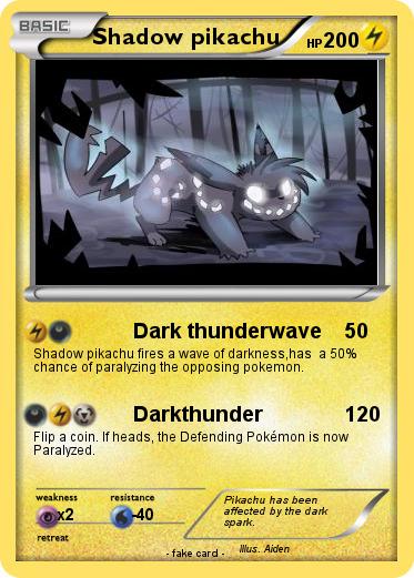 Pokemon Shadow pikachu