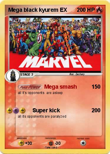Pokemon Mega black kyurem EX