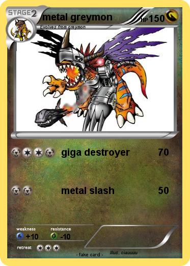 Pokemon metal greymon