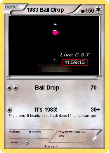 Pokemon 1983 Ball Drop