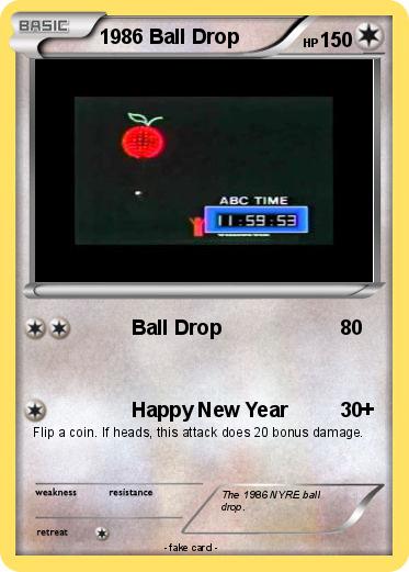 Pokemon 1986 Ball Drop