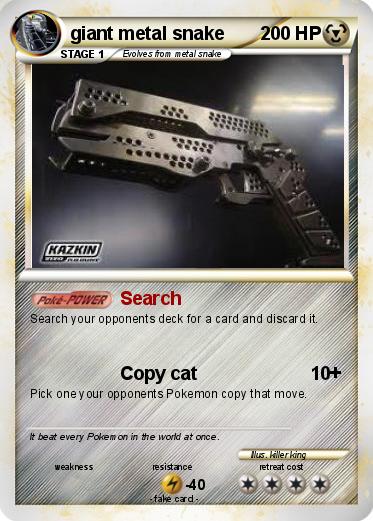 Pokemon giant metal snake