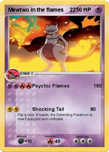 Pokemon Mewtwo in the flames    22   