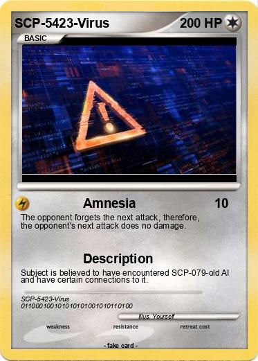 Pokemon SCP-5423-Virus