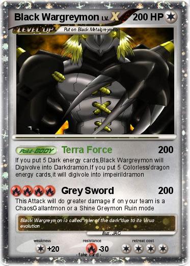Pokemon Black Wargreymon