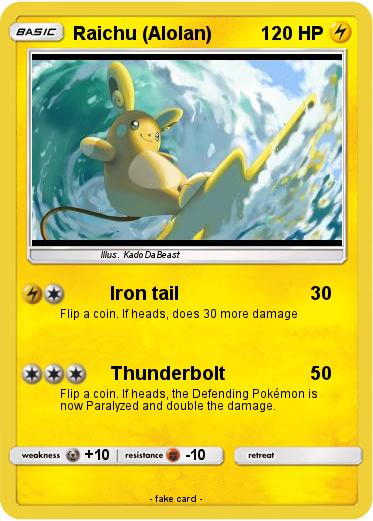 Pokemon Raichu (Alolan)