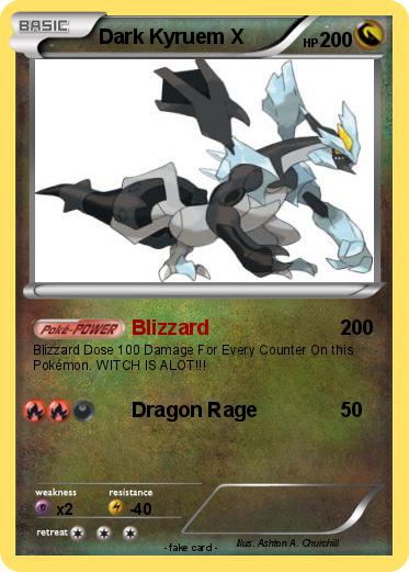 Pokemon Dark Kyruem X
