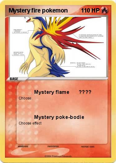 Pokemon Mystery fire pokemon 