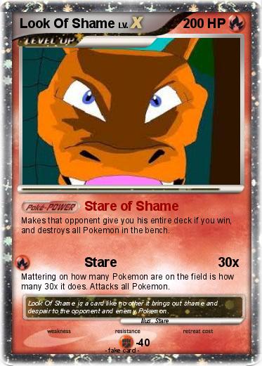 Pokemon Look Of Shame